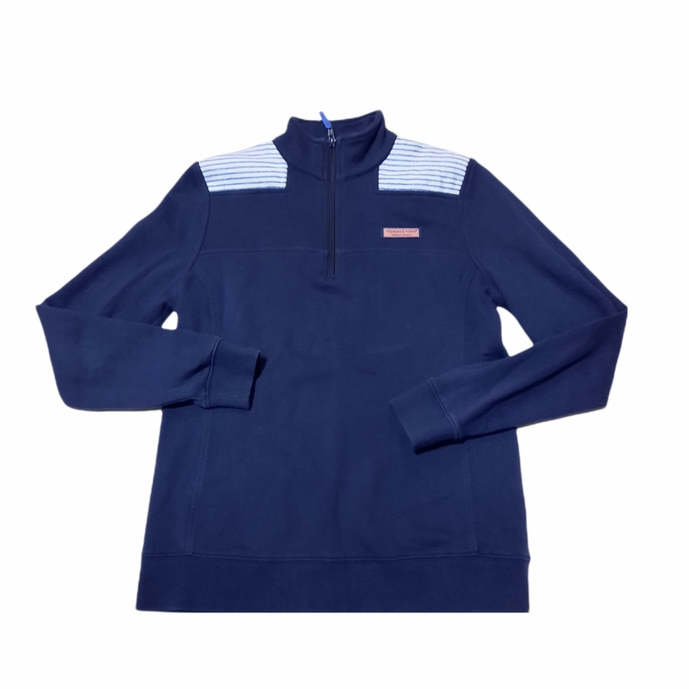 Vineyard Vines Womens Navy 1/4 Zip Sweatshirt XS